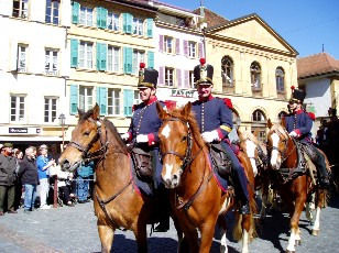 Dfil batterie d'artillerie 30 hommes, Yverdon-les-Bains